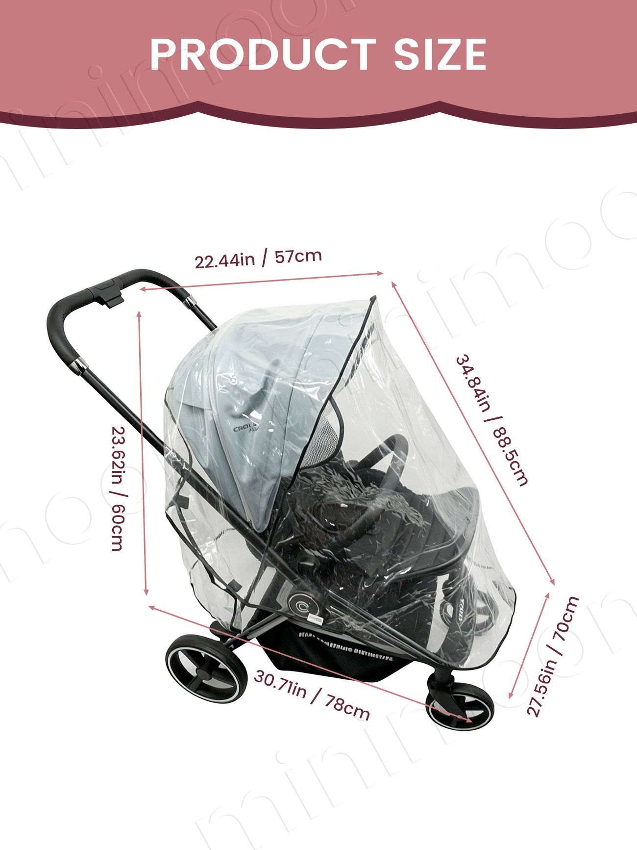 غطاء عربة أطفال عالمي مقاوم لل - مراجعة Stroller Rain Cover وسعره
