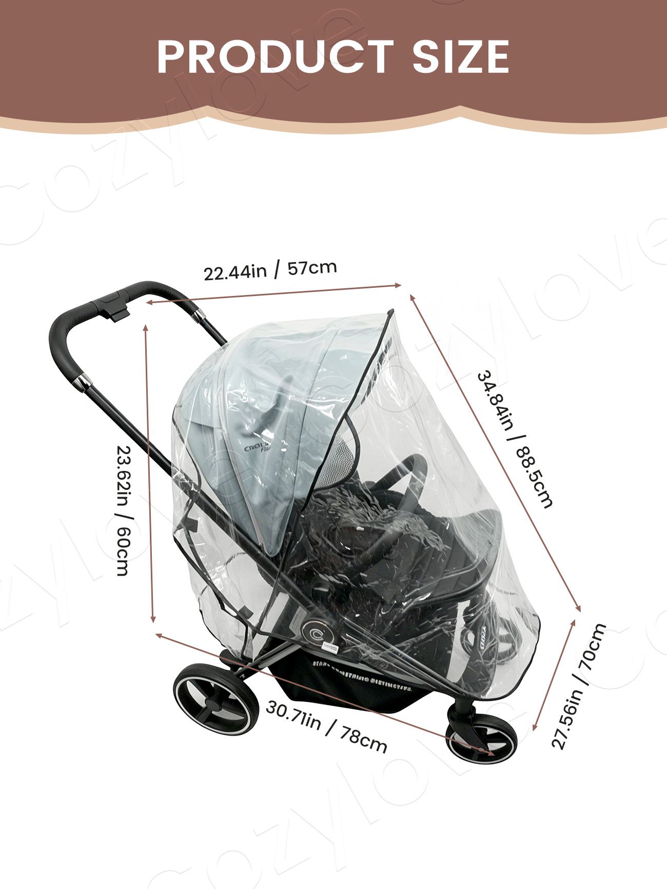 غطاء مطر عالمي لعربة الأطفال | - مراجعة Stroller Rain Cover وسعره