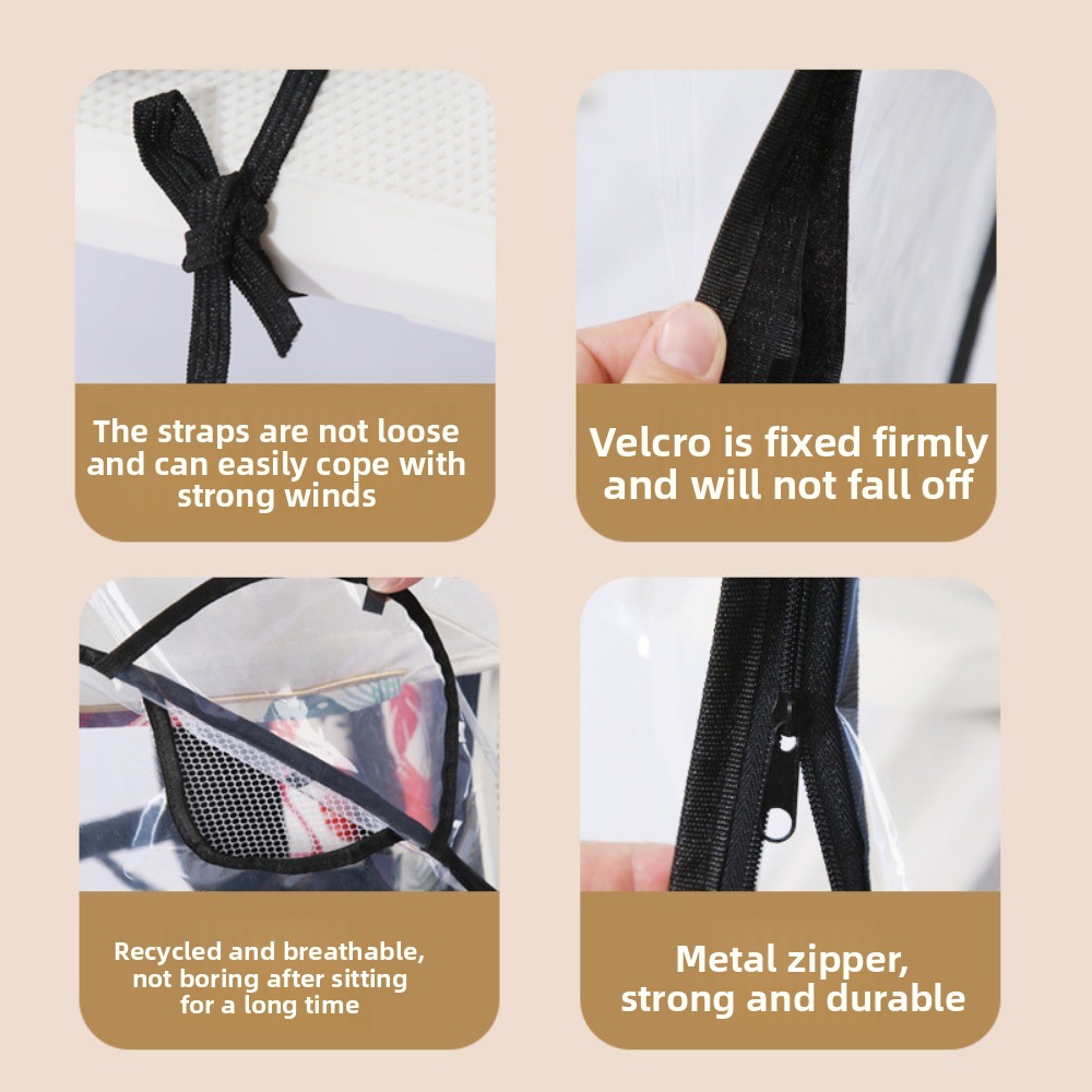 عربات أطفال شفافة غطاء مقاوم ل - مراجعة Stroller Rain Cover وسعره