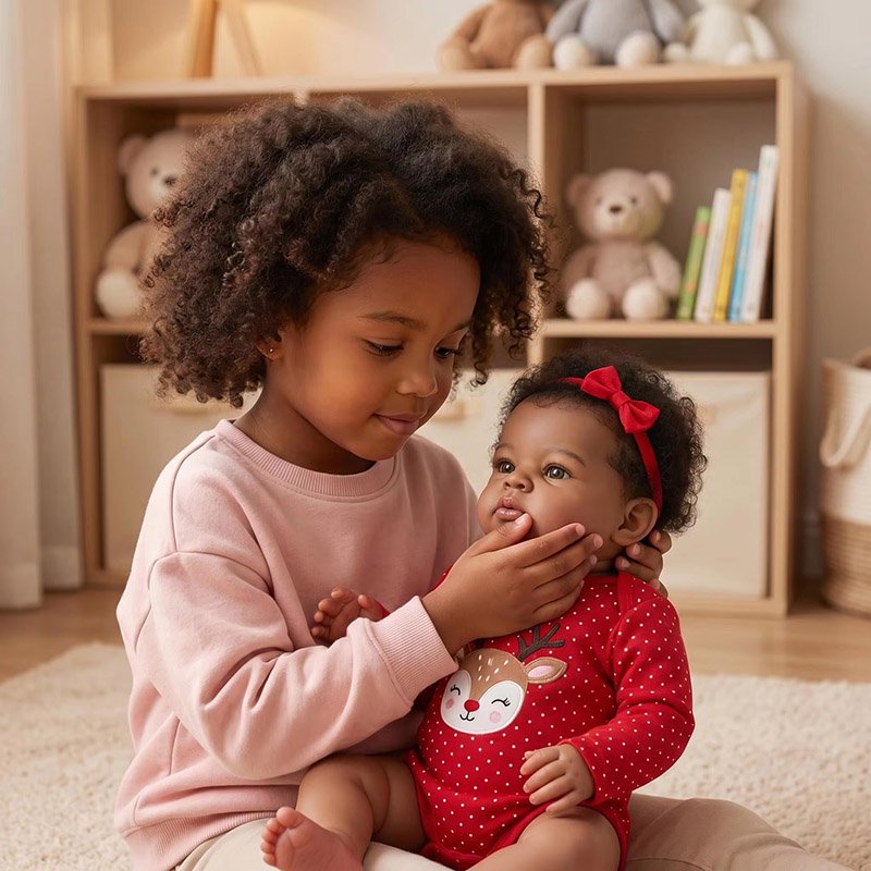 دمية طفلة بشرة داكنة جاهزة بطو - مراجعة Baby Products Pictures وسعره