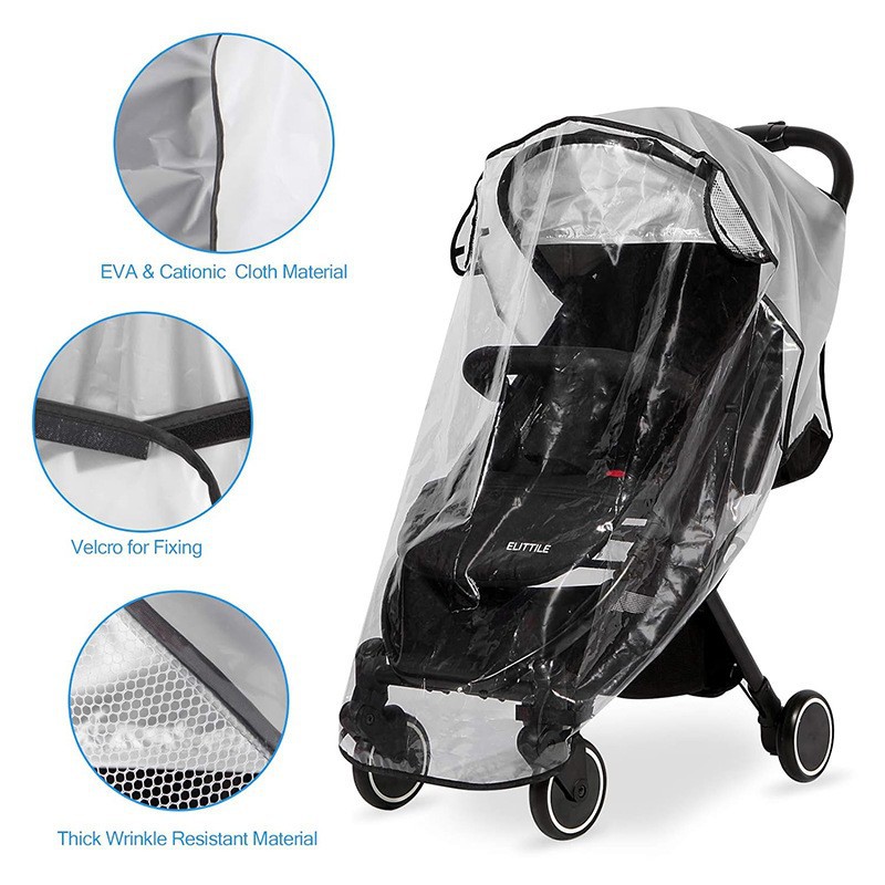 العالمي عربة طفل غطاء للمطر عر - مراجعة Stroller Rain Cover وسعره