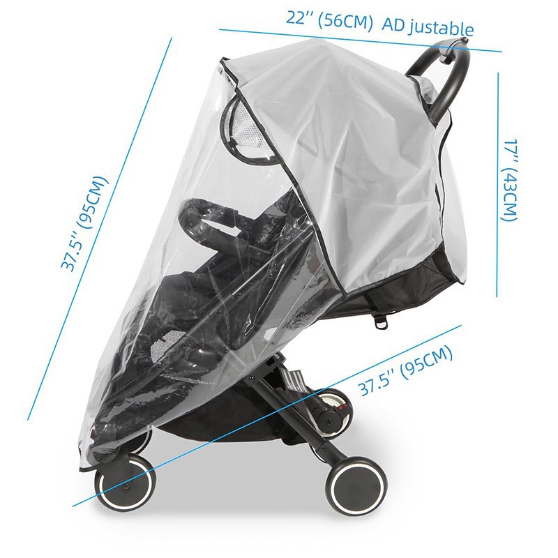العالمي عربة طفل غطاء للمطر عر - مراجعة Stroller Rain Cover وسعره