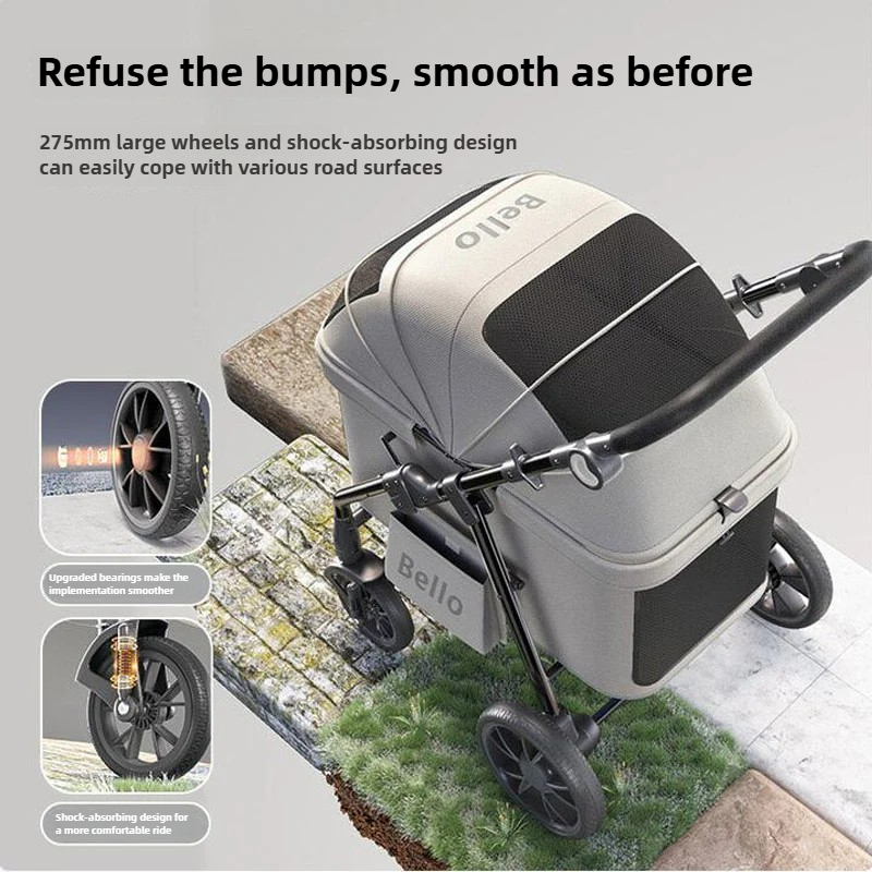 ‌ عربة أطفال قابلة للطي للحيوا - مراجعة Stroller Rain Cover وسعره